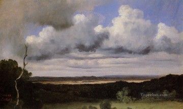 フォンテーヌブロー 平原の嵐 外光 ロマン主義 ジャン・バティスト・カミーユ・コロー Oil Paintings